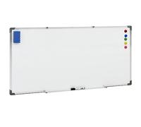 vidaXL Tableau blanc magnétique 110x60 cm acier