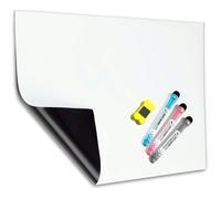 Tableau Blanc Magnétique， effacable pour Frigo Planning aimanté frigo Liste de Courses magnetique