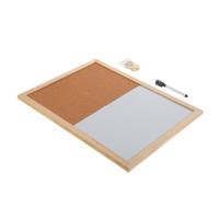 Tableau Blanc Magnétique et Panneau Liège 30x40 CM Cadre Bois Rustique | Kit Suspendre Inclus, Tableau Mural Décoratif, pour Étudiants et Familles en Salle de Classe