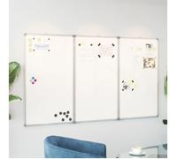 vidaXL Tableau blanc magnétique pliable 150 x 100 x 1,7 cm Aluminium