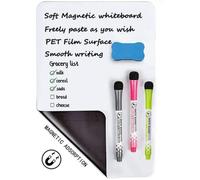 Tableau Blanc Magnétique pour Frigo, A4 Tableau Aimanté pour Mémos, Magnétique Tableau Note Effaçable pour Réfrigérateur(20*30cm)