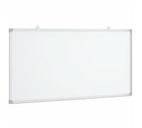 vidaXL Tableau blanc magnétique 100x50x1,7 cm aluminium effaçable à sec mural