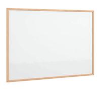 vidaXL Tableau blanc magnétique 80 x 55 cm – Cadre en pin massif – Effaçable à sec – Montage mural