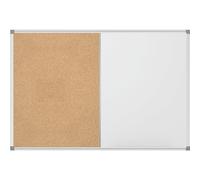 Tableau Blanc MAULstandard 120 x 90 cm - Tableau Blanc Magnétique - Inscriptible - Cadre en Aluminium