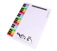 Tableau Blanc Pédagogique Musical, Planche Effaçable Légère en Plastique | Cahier de Musique Portée, Outil de Notation, Exercices Solfege, pour Étude à Domicile