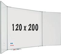 Tableau blanc pentagonal - Magnétique - Acier émaillé - 120 x 200 cm