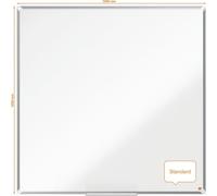 Tableau blanc Premium Plus mélamine non magnétique 1200x1200mm blanc.