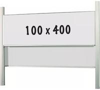 Tableau blanc PRO Napoléon - 2 en 1 - Acier émaillé - Planning hebdomadaire - Planning mensuel - Planning annuel - Magnétique - Blanc - 100x400cm