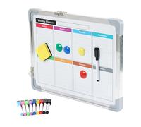 Relaxdays Tableau blanc avec kit
