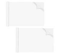 Tableau Blanc, Rouleau Mural Repositionnable 1000x45x0,1cm | Feuille PP Blanche, Écriture Lisse Effaçable, Pose Flexible sur Surfaces Lisses, Dessin Garçon Fille Bureau Maison