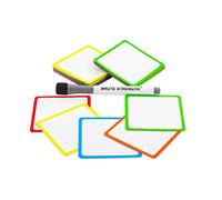 Tableau blanc Scrum cartes magnétiques avec stylo - 50 pièces - Mix - 5 couleurs - 7,5 x 7,5cm - Post-it réutilisable pour tableau magnétique et réfrigérateur