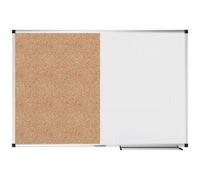 Tableau combiboard blanc magnétique et liège naturel 90X120cm Legamaster