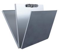 Tableau d'affichage A4 avec pochette, en aluminium, couleur argent, dimensions 31,5 x 24,5 cm