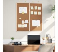 Tableau d'Affichage Bois de pin massif Fournitures bureau mémo d'Idées vidaXL vi