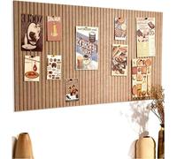 Tableau d'affichage décoratif - Tableau en feutre pour notes - Permet d'accrocher des photos - Surface auto-réparatrice - 120 x 80 cm - Couleur camel foncé