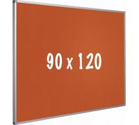 Tableau d'affichage liège PRO Blevins - Cadre aluminium - Montage facile - Punaises - Tableaux d'affichage - 90x120cm