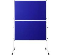 tableau danimation SpeaKa Professional (l x H) 1250 mm x 1850 mm feutre bleu pliable, avec roulettes, utilisable des deux côtés SP-12058196