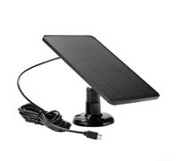 Tableau de charge solaire 4 W 5 V pour caméras Eufy Smart Home pour caméras sans fil Blink et équipement de surveillance REOLINK (noir)