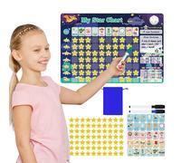 Tableau de corvée pour , de responsabilité de routine quotidienne, tableau de corvée portable et tableau de comportement pour la maison, l'école et le studio
