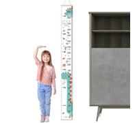 Tableau de croissance pour mur, tableau mural pour, tableau de croissance | mural pour avec textures en pin et toile, règle de hauteur, mesure de la hauteur pour mur, adapté aux