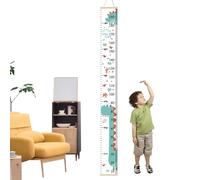 Tableau de croissance - Record de croissance, règle murale pour | règle de mesure à suspendre au mur | Règle de hauteur record de croissance avec textures en pin et toile pour et
