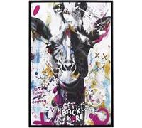 Tableau de décoration murale Pop Art Girafe Multicolore 60x90cm