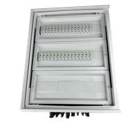 Tableau de distribution DC hermétique IP66 EMITER avec parafoudre DC Noark 1000V type 2, 10x chaîne PV, 10x MPPT