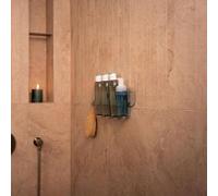 Tableau de douche sans percement - XL Set avec crochets - Argent et Hygienic