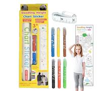 Tableau de hauteur pour, de croissance,Autocollant de mesure 'hauteur griffonnages - Autocollant mural en croissance décoratif pour salle de jeux en classe pour à la