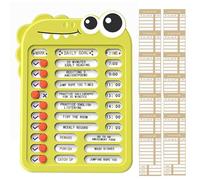 Tableau de liste de corvée - Papier réutilisable pour enfants | Tableau de planification de récompense pour l'auto-discipline pour la routine d'étude à domicile et l'utilisation quotidienne des tâches