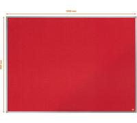 Tableau de notes en feutre Essence cadre aluminium 1200x900mm rouge.