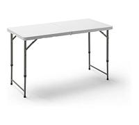 Tableau de pliage multifonctionnel réglable 120 x 60 x 52,4-74 cm Système de pliage et de manche compacts pour le déplacement
