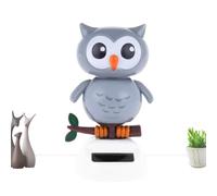 Tableau de tableau de bord Shaking Owl - Ornement de la voiture solaire, figurine animale | Swinging Head Bird Figure For Women Dought Dashboard Gift, mignon fille automatique de cabine Auto Cabin, Da