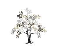 Tableau décoratif murale arbre en métal multicolore 97,2x8,9x100,3 cm