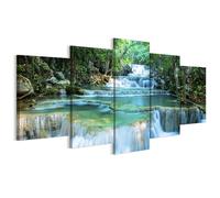 Tableau Decoration Murale - LUMASOUL - 5-2-7-0-2-2-11-5 - Éclectique Motif - 5 parties - Multicolore - 100x50 cm