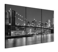 Tableau Decoration Murale - LUMASOUL - 6-2-1-0-2-2-10-3 - Moderne Motif - 3 parties - Noir - 90x60 cm
