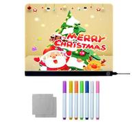 Tableau d'écriture LED : panneau acrylique effaçable à la lumière, note lumineuse réinscriptible, panneau fluorescent transparent, panneau de dessin éclairé | Parfait pour les jeux de travaux manuels