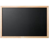 Tableau effaçable à la craie Benzoa® avec cadre en bois de pin – 60 x 40 cm, tableau mural pour restaurants, cafés, magasins et cuisines, comprenant un kit de fixation murale et un marqueur blanc effa
