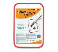 Tableau effaçable à sec - BIC - Velleda - 30x44 cm - Rouge - Pack de 1 - Deux surfaces effaçables à sec - Réutilisable