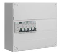 SIEMENS Tableau 1 rangée pré-équipé 1 inter. diff. 63A type A + 4 disjoncteurs
