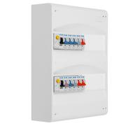 EATON - Tableau 2 rangées pré-équipé 2 inter. diff. 63A + 10 disjoncteurs