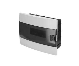 Tableau électrique encastrable 12 modules (1x12) IP40 étanche blanc porte fumée HOROZ