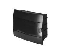 Tableau électrique - HOROZ - 12 modules - IP40 étanche - Noir - Incombustible