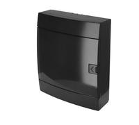 Tableau électrique - HOROZ - 24 modules - IP40 étanche - 2 rangées - Noir