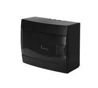 Tableau électrique - HOROZ - 8 modules - IP40 étanche - Noir - Résistance IK08