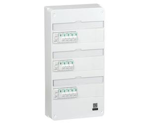 Tableau électrique pré-équipé et précâblé T3-T4 3 rangées Resi9 XP, SCHNEIDER EL