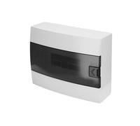 Tableau électrique saillie 12 modules (1x12) IP40 étanche blanc porte fumée HOROZ
