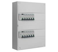 Tableau électrique - SIEMENS - Pré-équipé 2 rangées - 10 disjoncteurs - IP30 - Intérieur