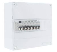 Tableau Électrique - SIEMENS - Prééquipé 1 Rangée - 40A - 6 Disjoncteurs - Blanc