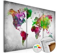 Tableau en Liège Carte du Monde - Diversity of World 80 x 120 cm